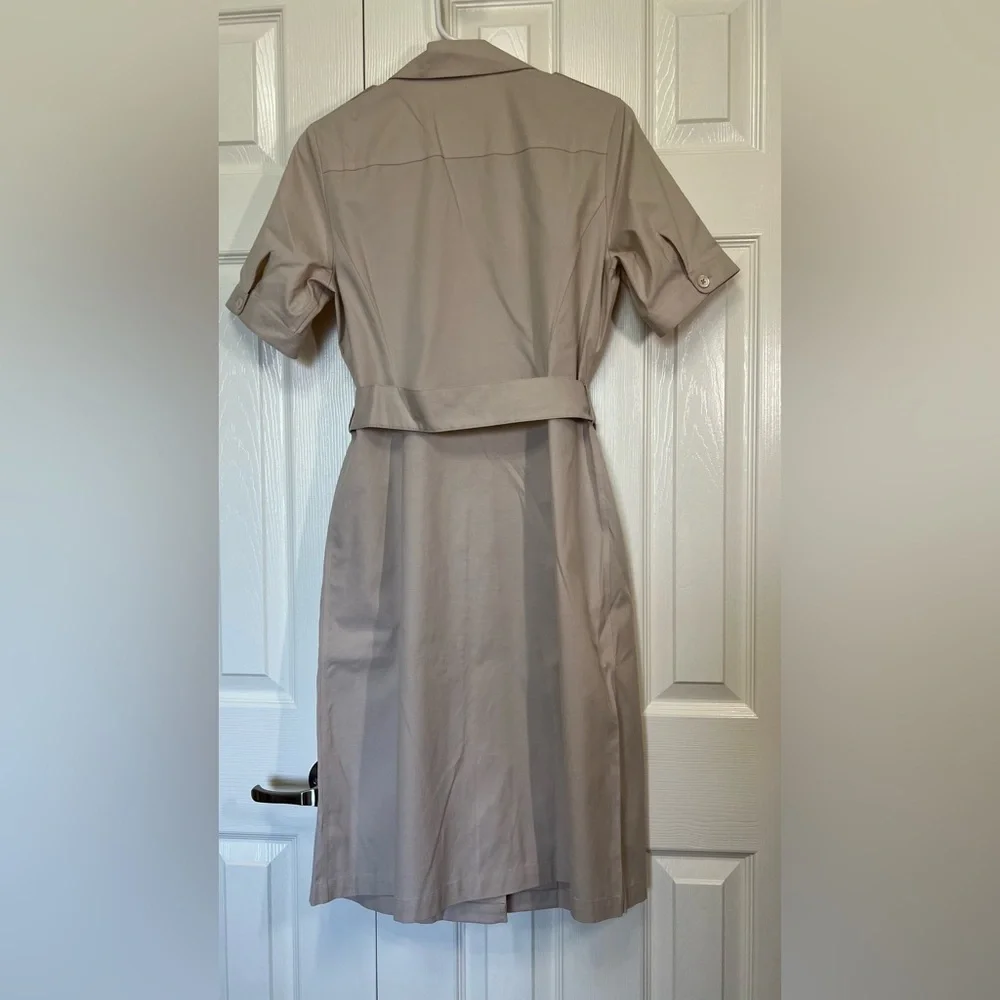 Brooks Brothers Cotton Belted Safari Shirt Dress Sz 8 - Picture 7 of 12